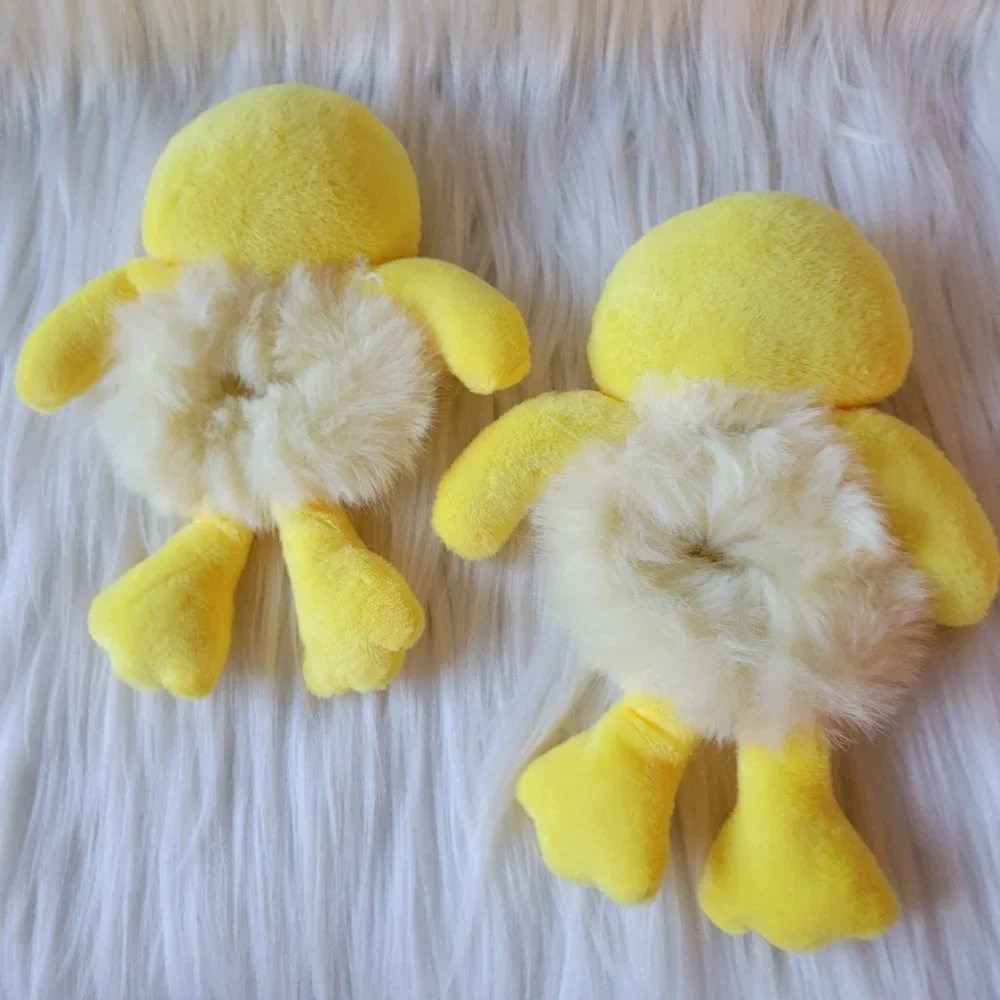 Set of 2 Plush Duck Scrunchies